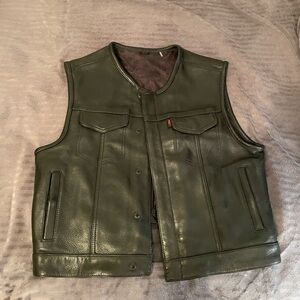 First MFG Co. Lowside Leather Motorcycle Vest